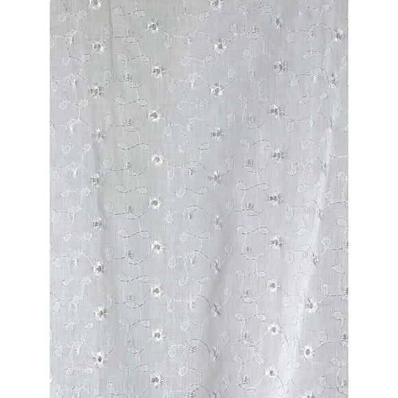 Vintage All Hours  No Close Blazer Jacket White Eyelet Embroidered Lightweight L - Picture 5 of 9